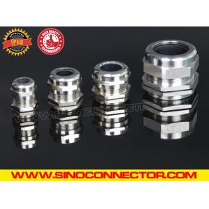 IP68 Watertight Copper Cable Glands, PG7~PG48 Adjustable Metallic Gland