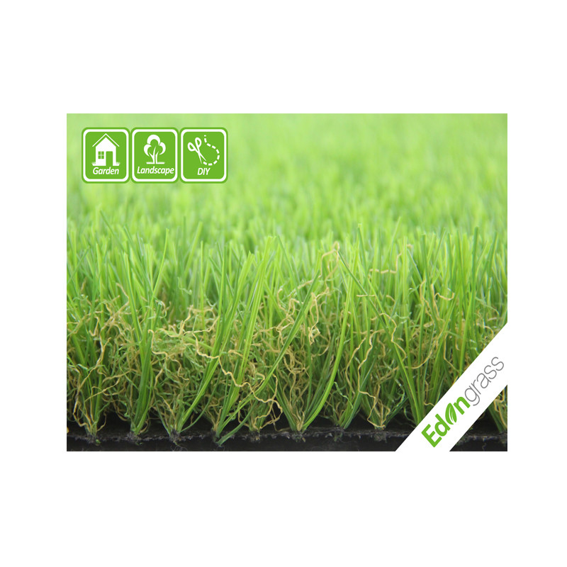 China Curved Wire Artificial Grass Carpet Landscape Synthetic Turf Roll Garden wholesale