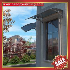 China diy pc polycarbonate canopy awning shelter with cast aluminum alu bracket arm support and polycarbonate sheet for sale on sale