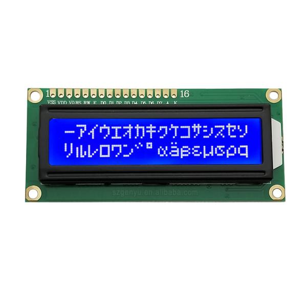 Quality STN Blue Character LCD Module 8 Bits Parallel 1602 Lcd Screen for sale