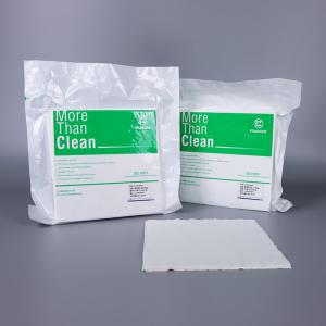China 230Gsm Cleanroom Microfiber Wipes Lint Free Disposable Class 10 Cellulose Polyester wholesale