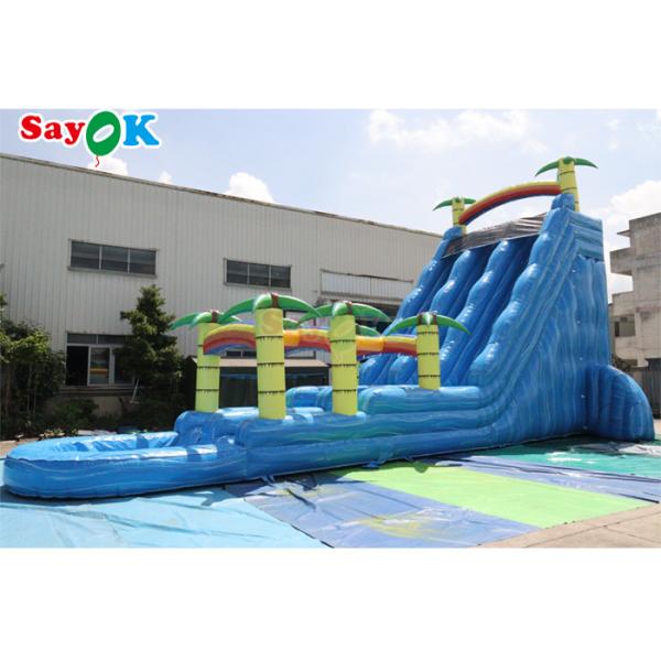 Inflatable Swimming Pool Slide Tropical Fiesta Breeze Commercial Inflatable Water Slide For Kids Adults