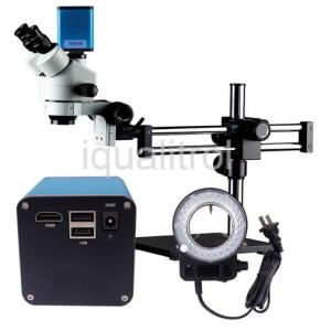 Inspection and Measurement Zoom Stereo Microscope with Magnification 8X - 70X