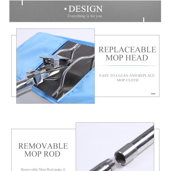 Size Customized Clean Room Mops With Anti Dust Strong Decontamination