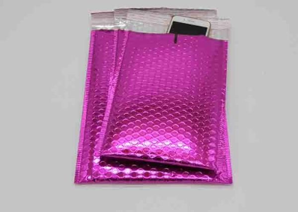 Quality Shiny Foil Bubble Wrap Envelopes 8 * 6 Metallic For Shipping High Value Items for sale