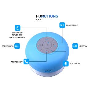 Water Resistant Mini Wireless Bluetooth Speaker / Mini Bluetooth Shower Speaker