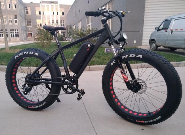 Geared Electric Fat Bike 48v 750w With Sinewave System , High Speed 35-40km/h