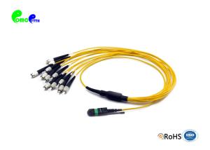 China Harness Elite MTP - FC Fanout 2.0mm Trunk Cable 12F 9 / 125μm OS2 G657A2 Yellow LSZH Jacket With Push / pull tab MTP wholesale