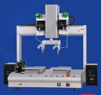 XHL-H8331R Desktop Double Station Double Head Automatic Soldering Machine