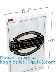 China Cigar Bags With Slider Lock, Fine Cigars, Cigar Pages, Tobacco, Tobacco Storage Bags With Slider Zipper on sale