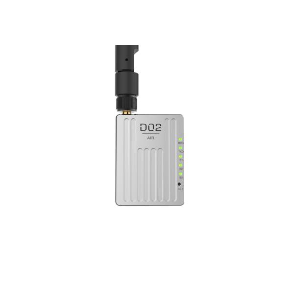 D02 data link has three frequency bands and supports point-to-multi, relay and point-to-multi modes with 30-60km range.