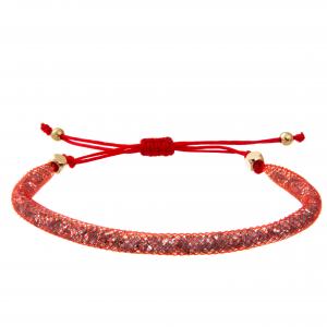 China Colorful Cord Weaving Faceted Gemstone Handmade Beads Bracelets wholesale