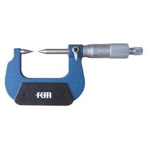 KM 0-25mm Point Micrometer With Carbide-tipped Measuring Face