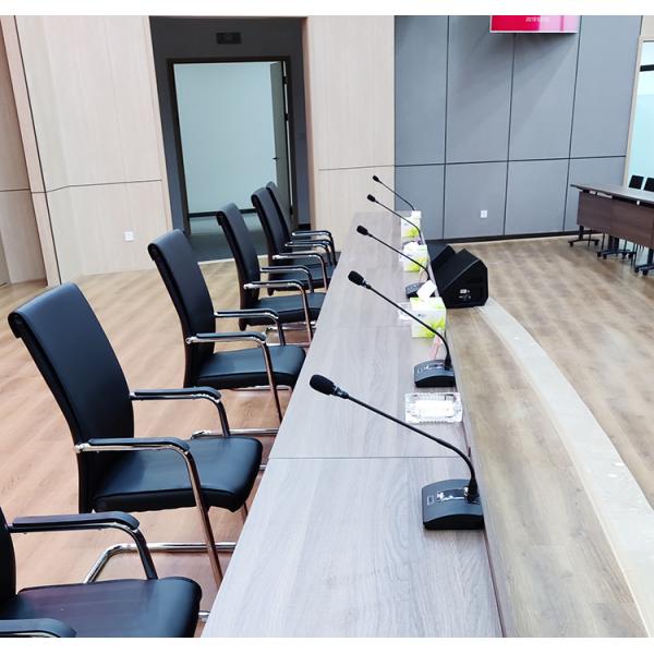 Wireless Microphone System Pro UHF 4 Channel Lecture Desktop Gooseneck Mic for Karaoke Church Conference