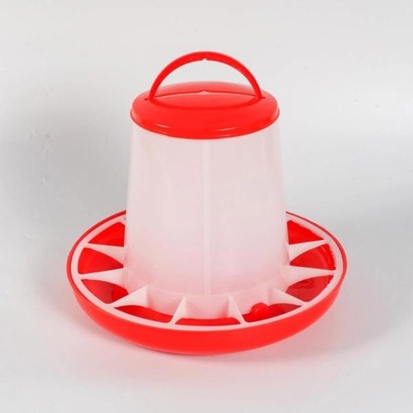 4kg Poultry Chicken Feed Bucket With Hanging Manual Feeder Drinkers