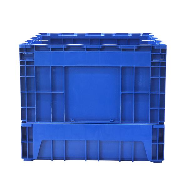Folding Stackable Plastic Crate Box Industrial Packaging External Size 500x500x415mm