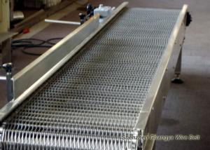China Stainless Steel 304 Flexible Conveyor Belt Mesh For Washing Good Transparency wholesale