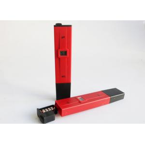 China Red Water PH Level Meter Auto Temperature Compensation Acidity Pen wholesale