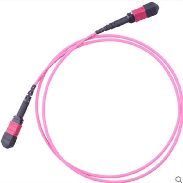 Quality 8 12 24 Cores MTP Patch Cord High Density , Multimode OM3 Patch Cables for sale