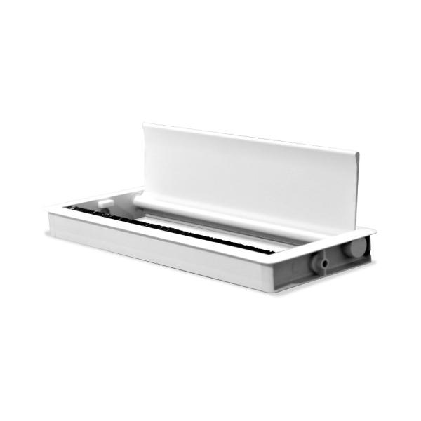 Quality White Color Computer Table Cable Management Box With 300*120mm Or Customized Panel Size for sale