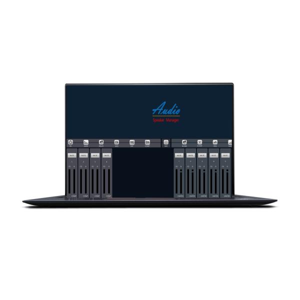 Aluminum Speaker Management Processor 100dB 48K Professional 2 In 6 Out