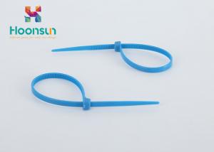 China 2.5*100mm Cable Gland Kit UL94 - V2 Nylon PA66 Blue Self - Locking Cable Tie wholesale