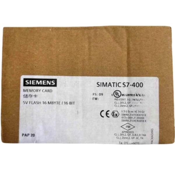 Quality SIEMENS 6ES7952-1KS00-0AA0 SIMATIC S7, MEMORY CARD MEMORY CARD FOR S7-400, LONG DESIGN, 5V FLASH EPROM, 16 MBYTE for sale