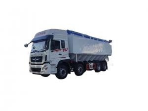 China 4 Axle Bulk Feed Delivery Vehicle High Power Grain Animal Feed 232/315 Horse Power on sale