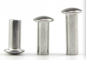 China Nickel Plated  Brake Lining Rivets , Semi Tubular Hollow End Rivets on sale