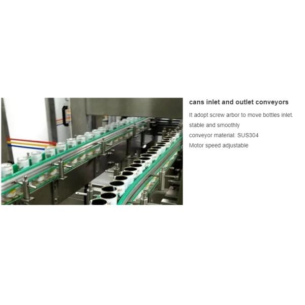 SUS 304 ISO9001 1500bph Beer Filling Machine