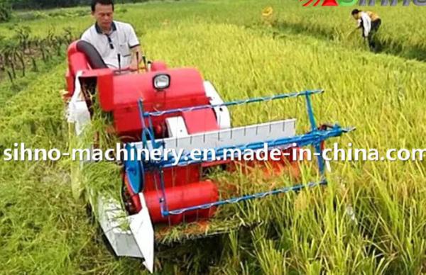 Quality 4LZ-0.8 without tail pulley mini muddy field applicable wheat combine harvester for sale