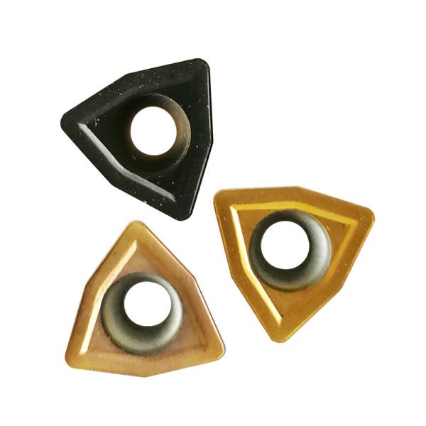 WCMX Golden CNC Tungsten Carbide Lathe Inserts WCMX040208 CVD PVD Coating Available