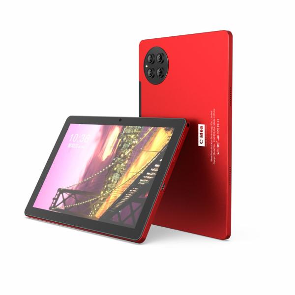 Quality C idea Android Tablets Red 10 Inches Dual Cameras 512GB Large Storage Support Sim Card Tablet With Keyboard CM7800 for sale