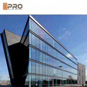 China Heat Insulation Facade Glass Curtain Wall For Commercial Building Spider Curtain Wall Glass wholesale