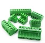 2p-24p PCB Plug In Terminal Block RD231AM-5. 0 5.08 PA66 green color pcb