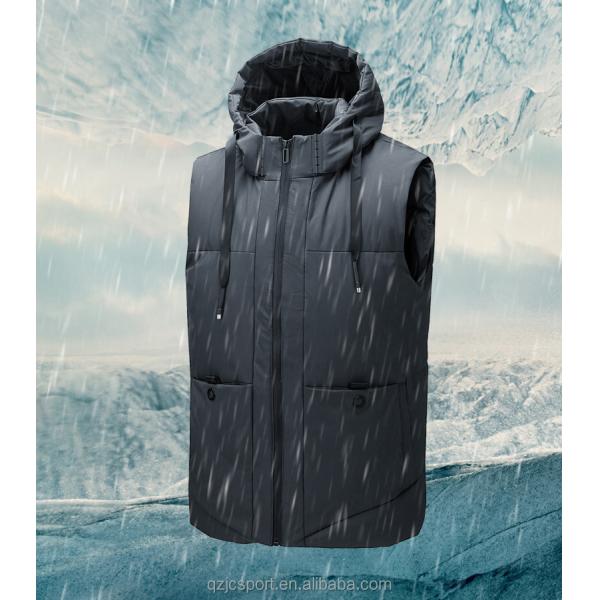 New arrival JC wind cotton padding vest coat men s warm vest jacket custom logo