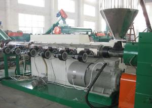 China with Omron temperature control, Recycled PP PE plastic flakes pelletizing recycling machine line on sale