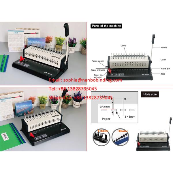 S328 Max Punch 16 Sheets Office efficiency comb binding machine