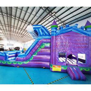 China Custom Size Inflatable Bounce House With Water Slide wholesale