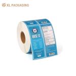 Custom Printed White Embossed Sticker Labels Single Sided Adhesive Matte/Gloss