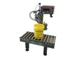 High Density Liquid Soap Filling Machine Servo Motor Driven L Type Connection