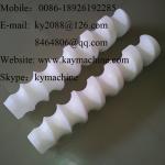 Example of rotating screws for shaped dispenser Worm screws able to rotate and