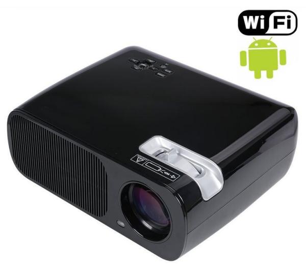 Quality 2600 Lumens 800x480 USB/HDMI/TV/AV/YPBPR/VGA/Audio Input Wireless LED Video Projector HD Home Theater Projector for sale