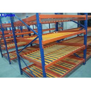 China 500-800kgs Carton Flow Rack Plastic Roller Sliding Shelves System Customized Dimension wholesale