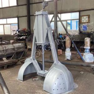 China Small 1 Cubic Steel Pneumatic Grab For Bulk Materials on sale