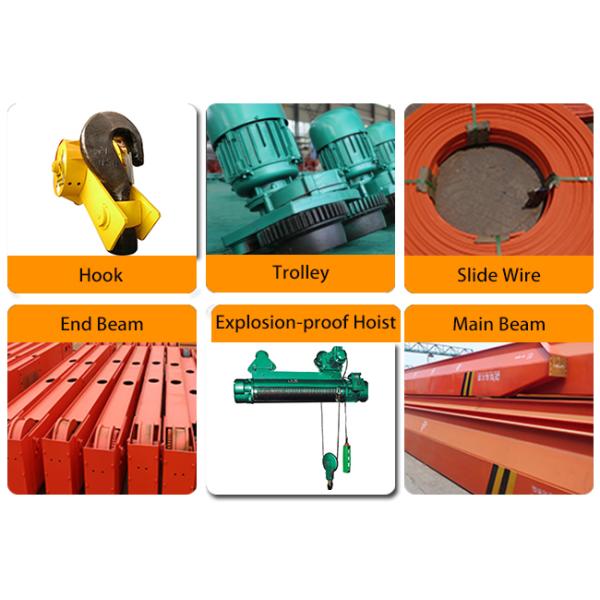 Wireless Remote Controlled Overhead Bridge Crane , Indoor Single Girder Bridge Crane