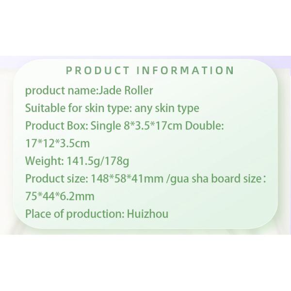 White Jade Face Roller , Rose Quartz Stone Roller 56g Free Sample