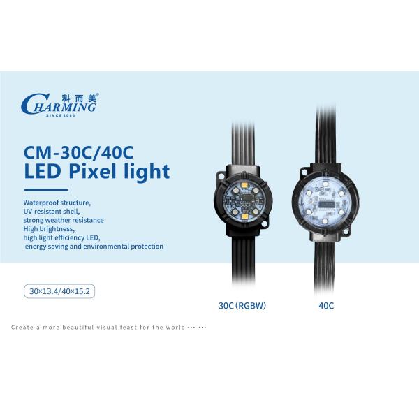 LED Pixel Light Module Exposed Light String Point Light Source SMD3535 4 LED DC24V 30mm*16mm