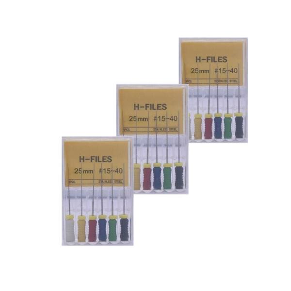 Quality Customized Dental H File , Root Canal Instruments 6 8 10 15 - 40 45 - 80# Size for sale