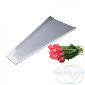 China 200Pcs Clear Plastic Rose Flower Bouquet Sleeves Cellophane Floral Wrapping Bags on sale